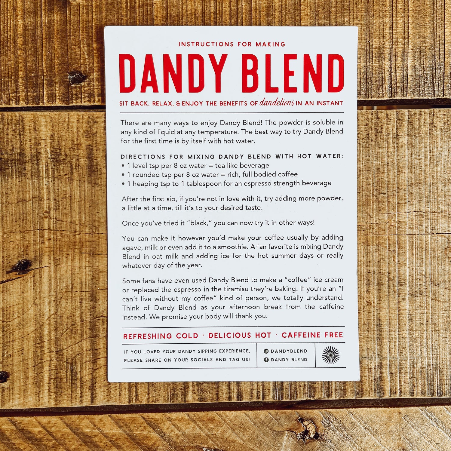 Dandy Blend, 25 Packets, Dandy